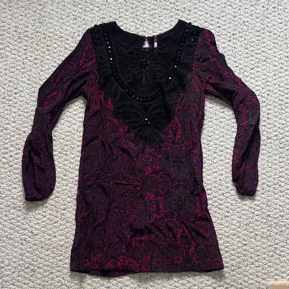 Plenty by Tracy Reese Dresses & Skirts - Plenty by Tracy Reese Black and Purple Lace Dress